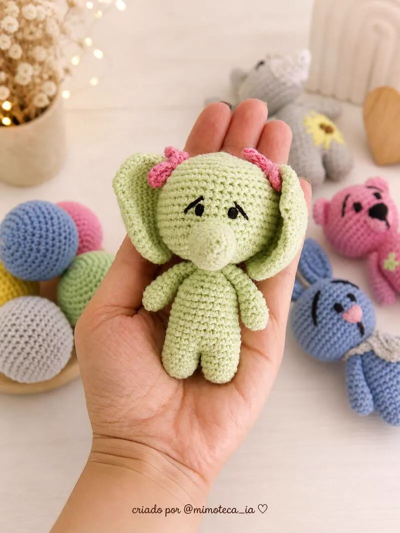 Amigurumi feito no Desafio Safari 2