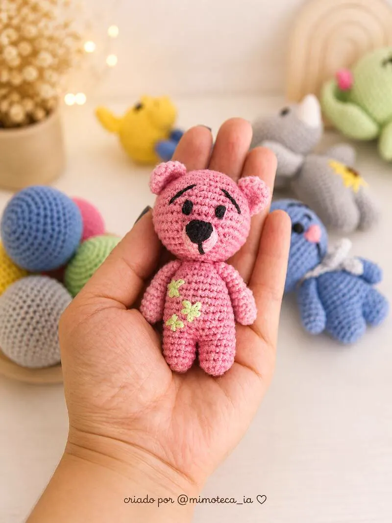 Amigurumi feito no Desafio Safari 4