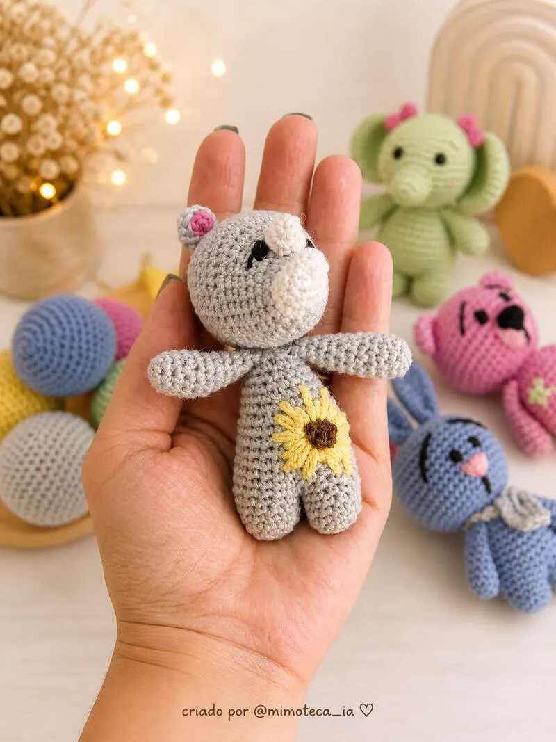 Amigurumi feito no Desafio Safari 5