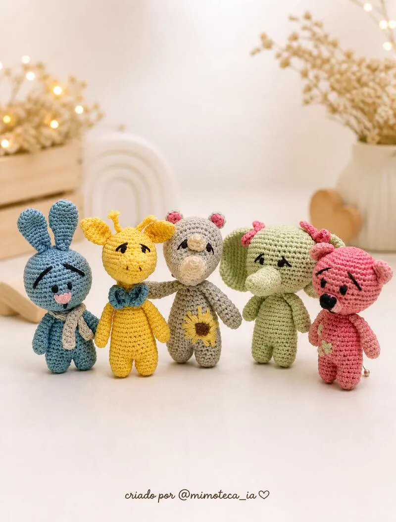 Amigurumi feito no Desafio Safari 6